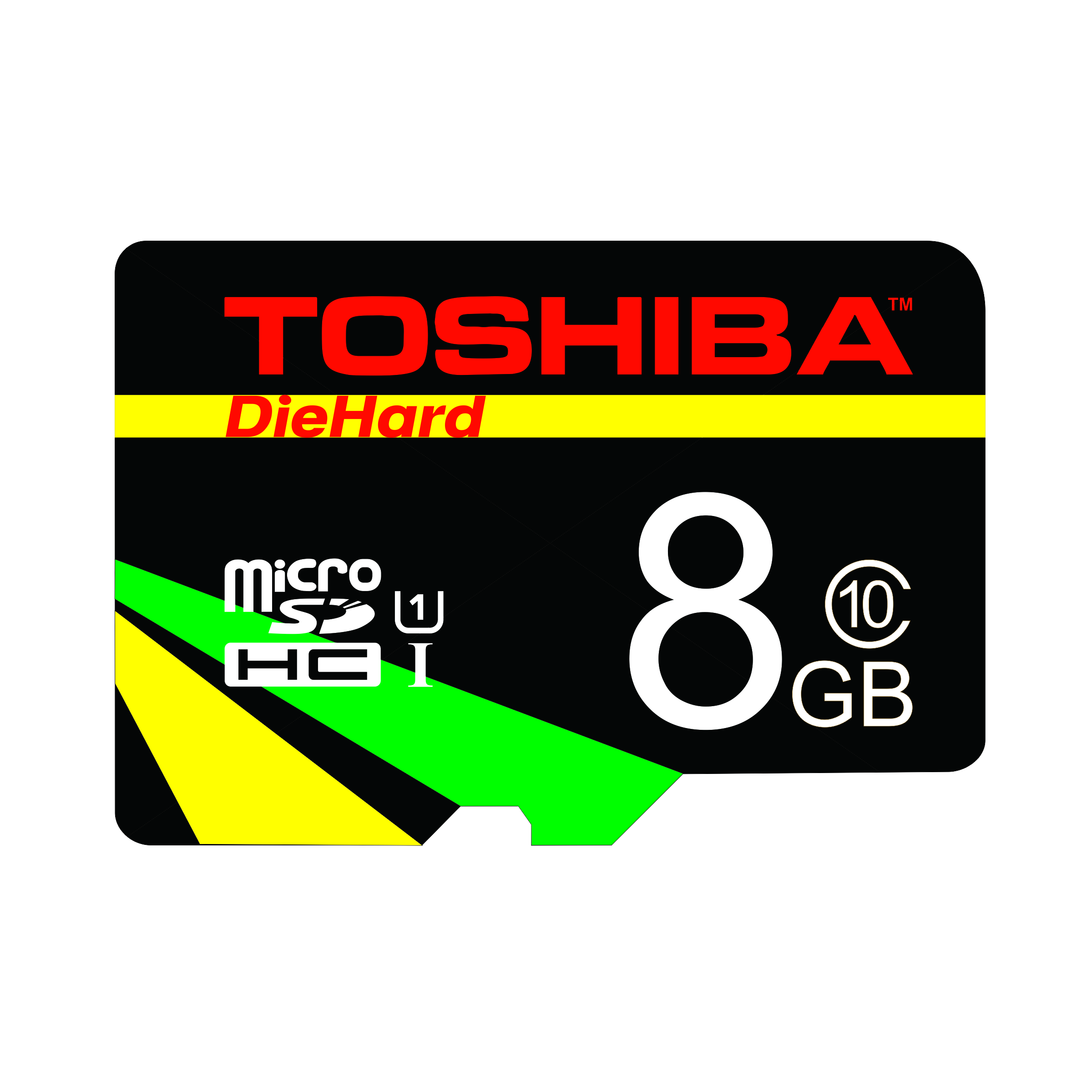 کارت حافظه microSDHC توشیبا مدل Die hard کلاس 10 استاندارد UHS-I U1 سرعت 88MB/S ظرفیت 8 گیگابایت