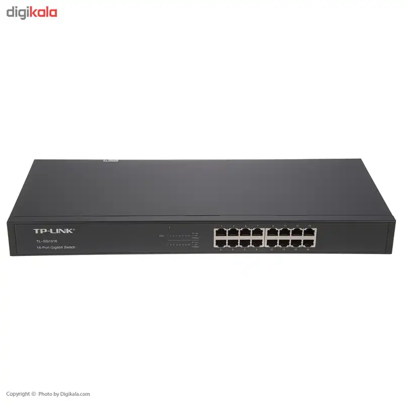 سوییچ 16 پورت گیگابیتی و رکمونت تی پی-لینک مدل TL-SG1016