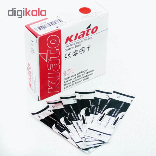 تیغ استریل کیاتو مدل KI2 شماره 12 بسته 100 عددی تیغ استریل کیاتو مدل KI2 شماره 12 بسته 100 عددی