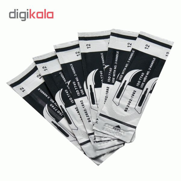 تیغ استریل کیاتو مدل KI2 شماره 12 بسته 100 عددی تیغ استریل کیاتو مدل KI2 شماره 12 بسته 100 عددی