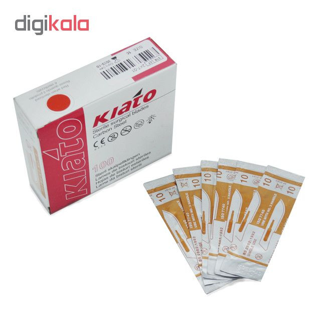 تیغ استریل کیاتو مدل KI2 شماره 10 بسته 100 عددی