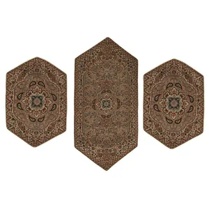 رومیزی ترمه آپادانا طرح 1 مجموعه 3 عددی
