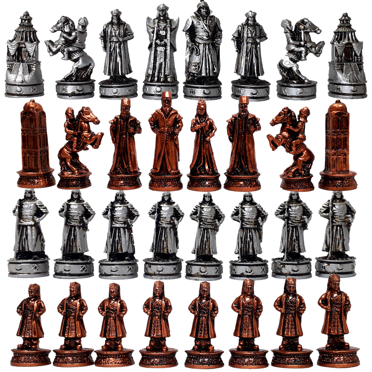 مهره شطرنج رخ مدل B3 مجموعه 32 عددی