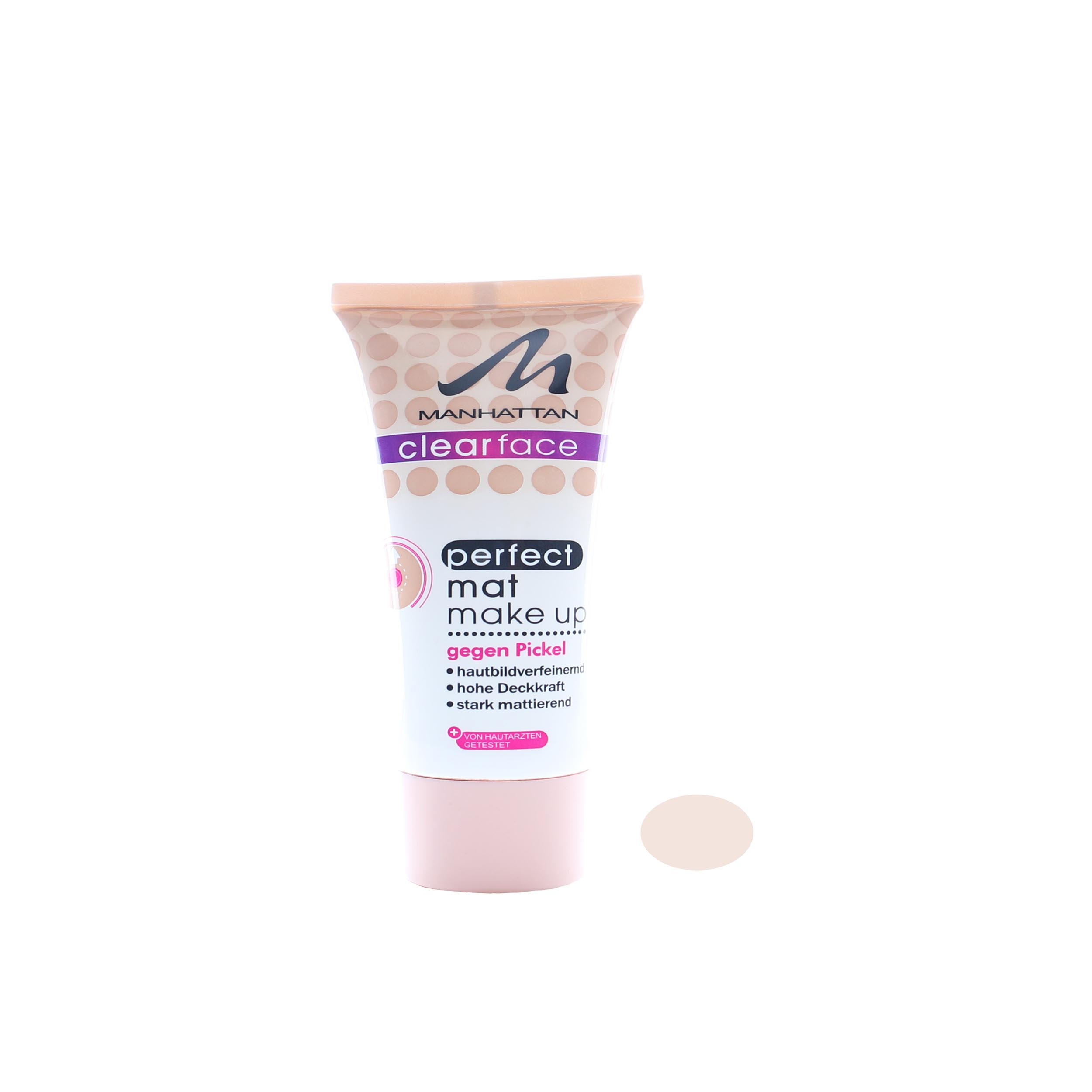کرم پودر منهتن مدل Clear Face شماره 72 حجم 25 میلی لیتر