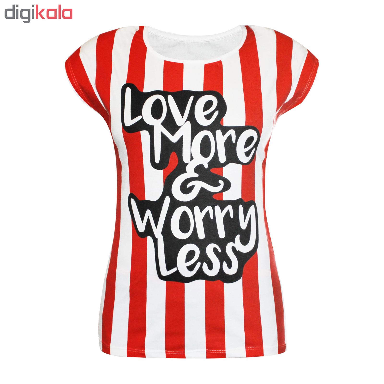 تی شرت زنانه مدل Worry Less کد 1079