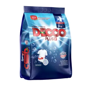پودر ماشین لباسشویی دکو پلاس + مدل  optical clean وزن 3000 گرم