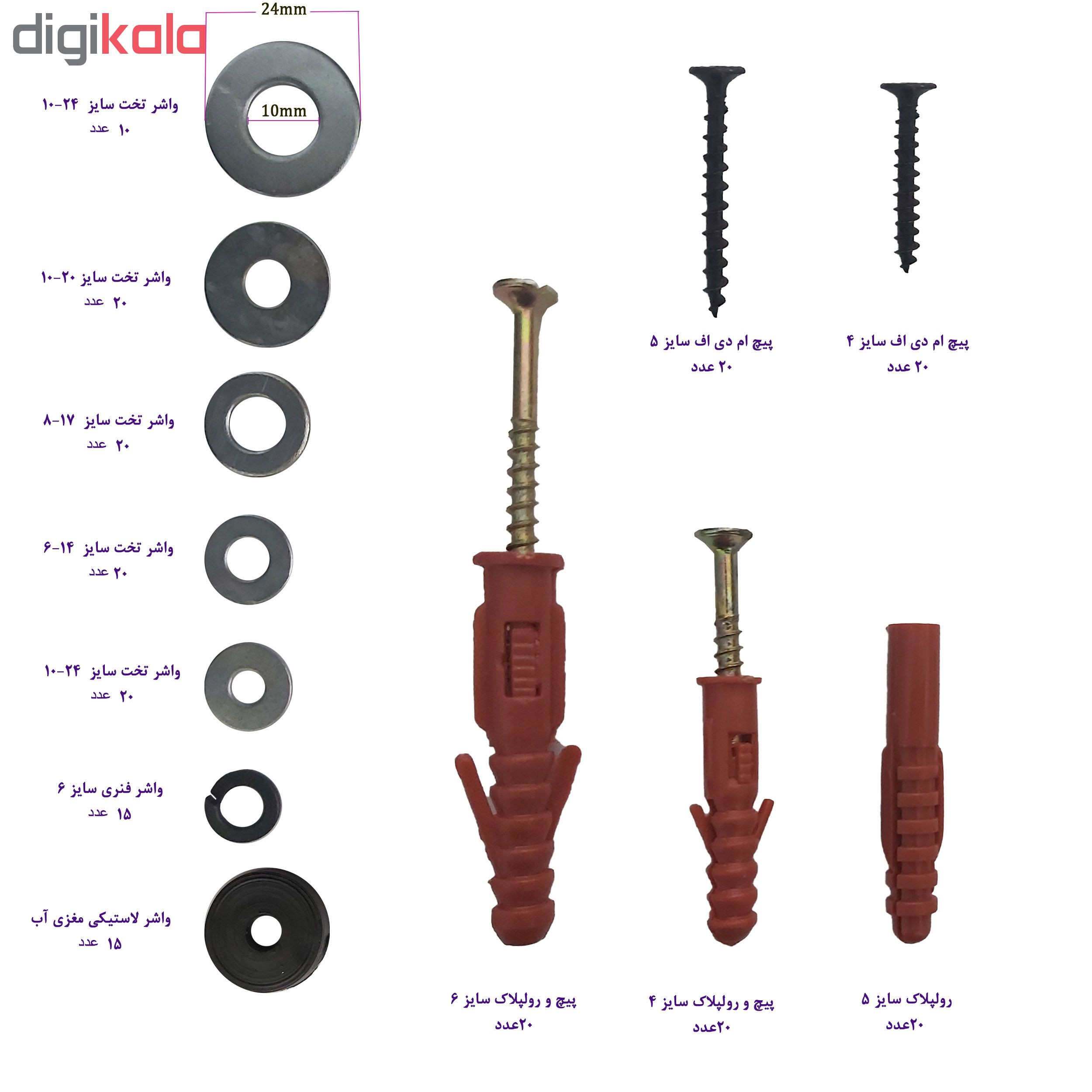 مجموعه 221 عددی پیچ و روپلاک مدل AST