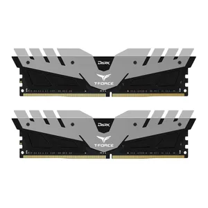 رم دسکتاپ DDR4 دو کاناله 3000 مگاهرتز CL16 تیم گروپ مدل T-Force Dark ظرفیت 16 گیگابایت