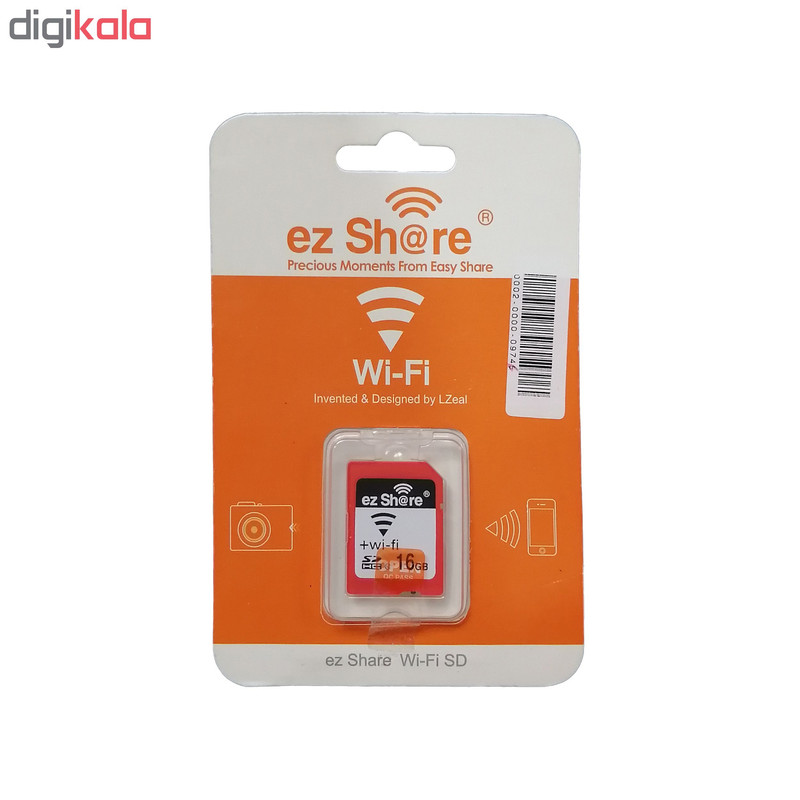 کارت حافظه SDX ای زد شیر مدل ca-16 کلاس 10استاندارد UHS-1 U1سرعت 90MBPS ظرفیت 16 گیگا بایت