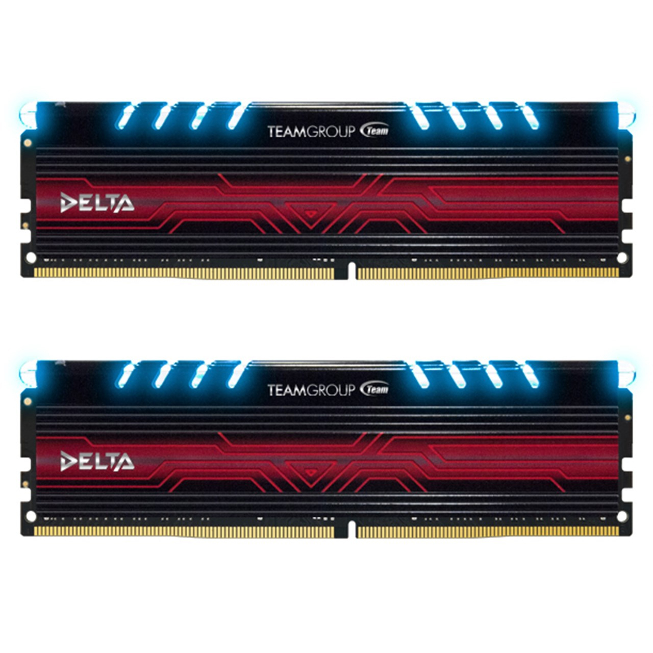 رم دسکتاپ DDR4 دو کاناله 2400 مگاهرتز CL15 تیم گروپ مدل Delta ظرفیت 16 گیگابایت