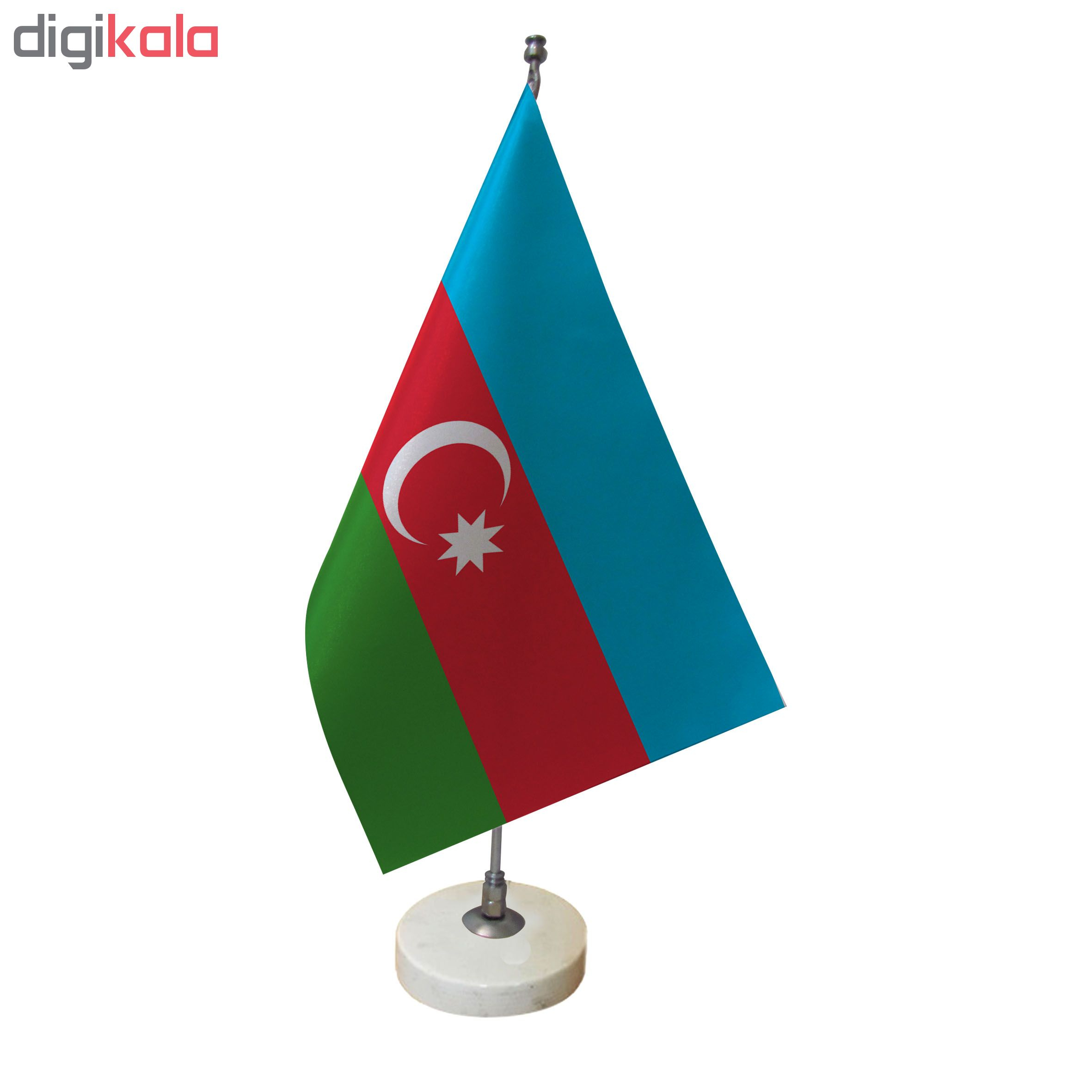 پرچم رومیزی طرح پرچم آذربایجان کد pr8