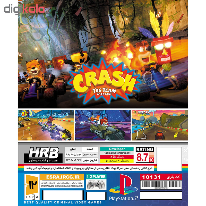 بازی Crash Tag Team Racing مخصوص PS2 بازی Crash Tag Team Racing مخصوص PS2