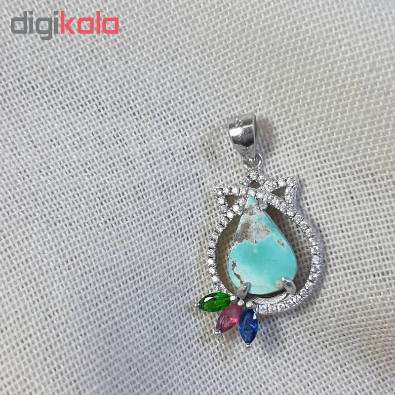 آویز گردنبند نقره زنانه کد 2091 آویز گردنبند نقره زنانه کد 2091