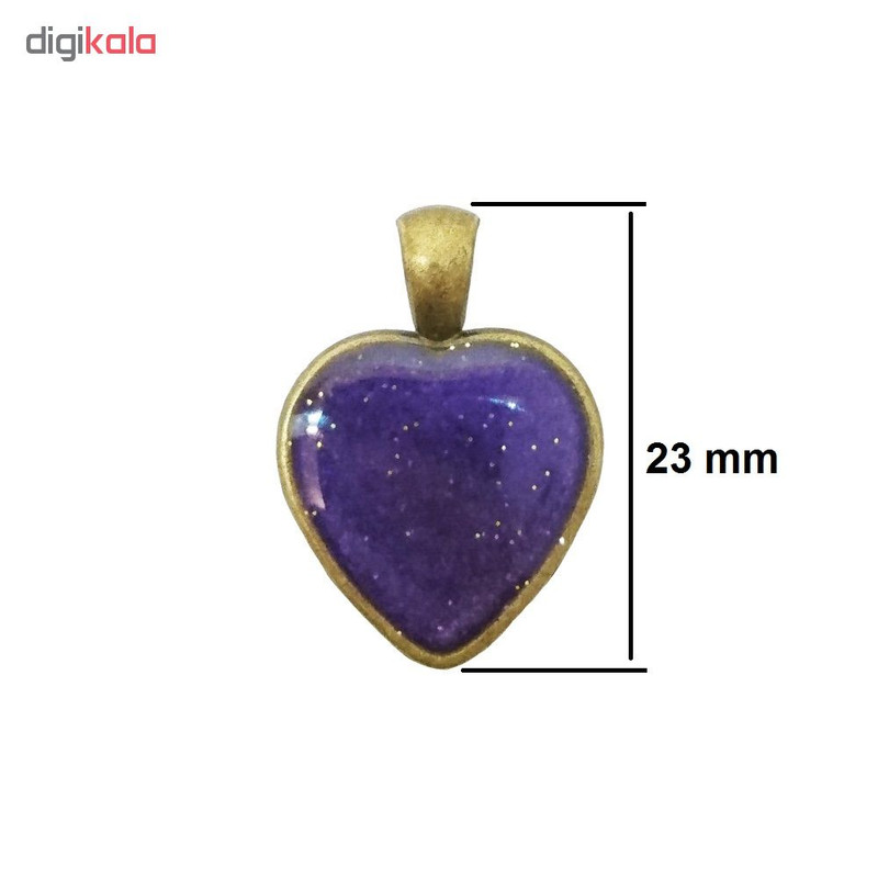 آویز گردنبند دخترانه طرح قلب مدل BO0007