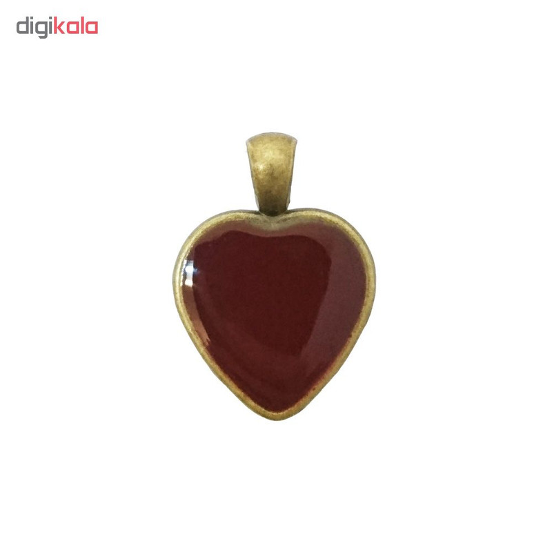 آویز گردنبند دخترانه طرح قلب مدل BO0007 مجموعه 8 عددی