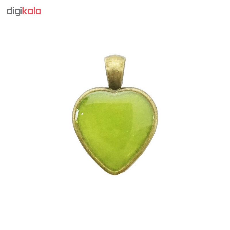 آویز گردنبند دخترانه طرح قلب مدل BO0007 مجموعه 8 عددی