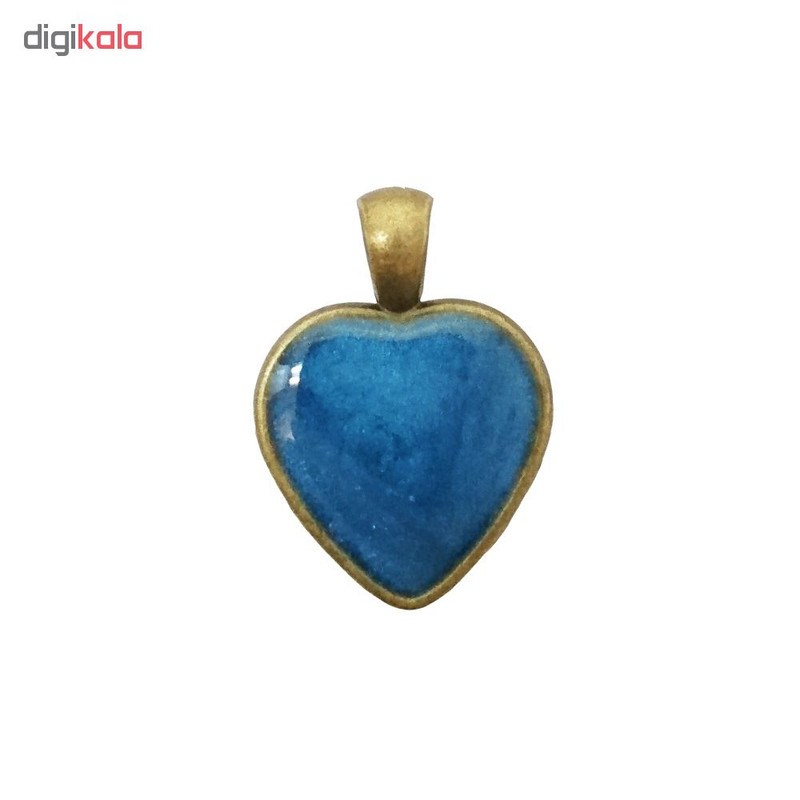 آویز گردنبند دخترانه طرح قلب مدل BO0007 مجموعه 8 عددی