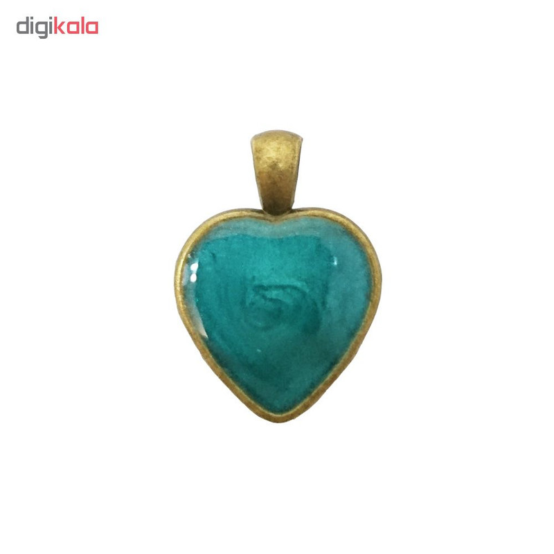 آویز گردنبند دخترانه طرح قلب مدل BO0007 مجموعه 8 عددی