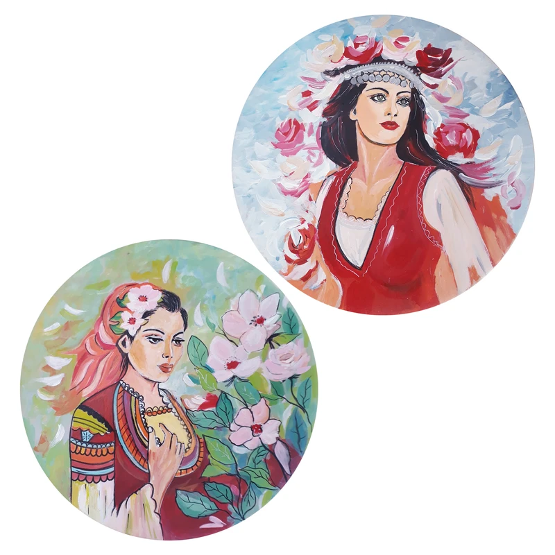 بشقاب سفالی کد D68-A مجموعه 2 عددی