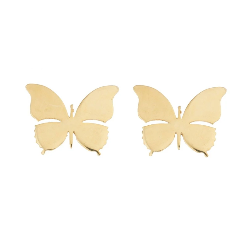 گوشواره طلا 18 عیار زنانه زرلوکس طرح پروانه کدzr40