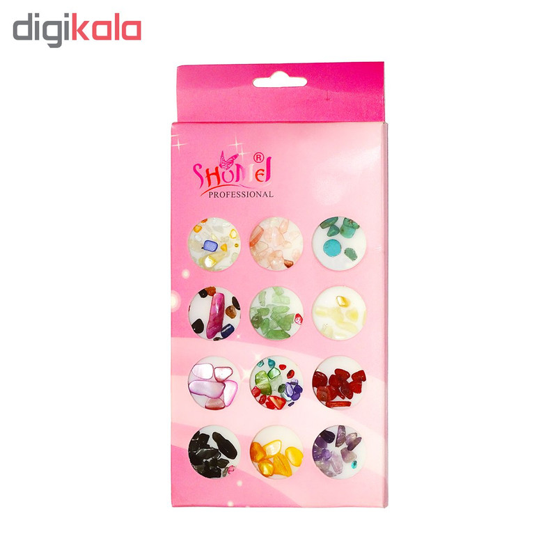 مجموعه نگین ناخن شامل مدل ND11