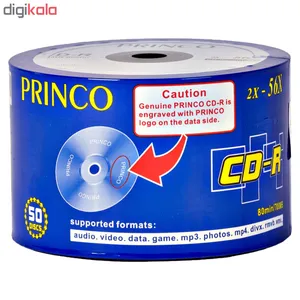 سی دی خام پرینکو مدل CD-R  بسته ۵۰ عددی 