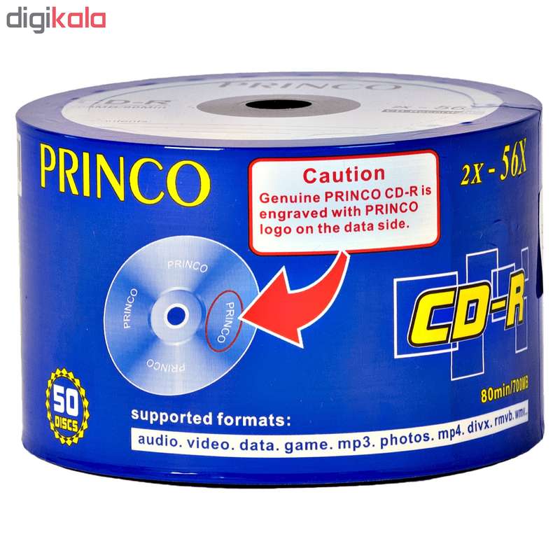 سی دی خام پرینکو مدل CD-R بسته ۵۰ عددی سی دی خام پرینکو مدل CD-R بسته ۵۰ عددی