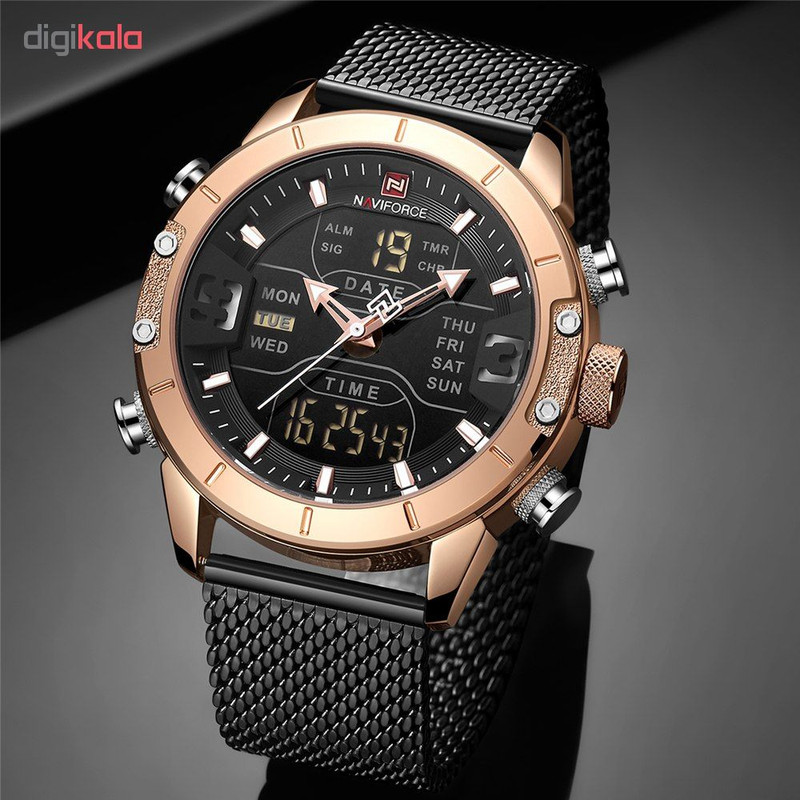 ساعت مچی عقربه ای مردانه نیوی فورس مدل NF9153-RGB