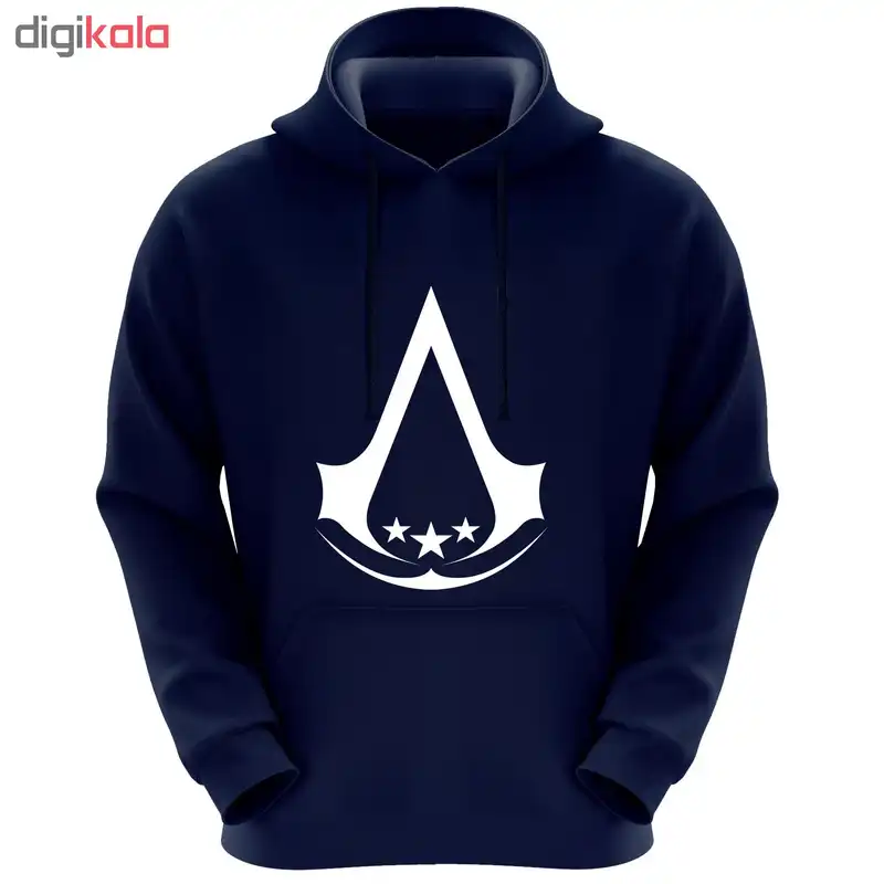 هودی زنانه طرح ستاره کد R48 رنگ سرمه ای