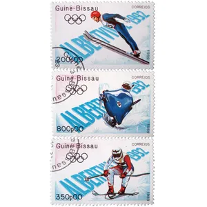 تمبر یادگاری طرح ورزشی مدل المپیک 92 کد OL-40 مجموعه 3 عددی