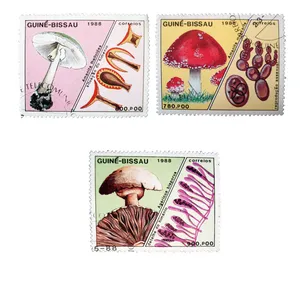 تمبر یادگاری طرح طبیعت مدل قارچ کد T-32 مجموعه 3 عددی