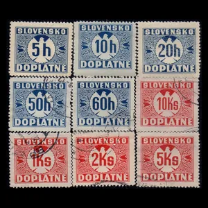 تمبر یادگاری مدل خارجی مجموعه 9 عددی 