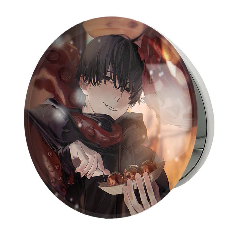آینه جیبی خندالو طرح پاور انیمه مرد اره ای Chainsaw Man مدل تاشو کد 17896 