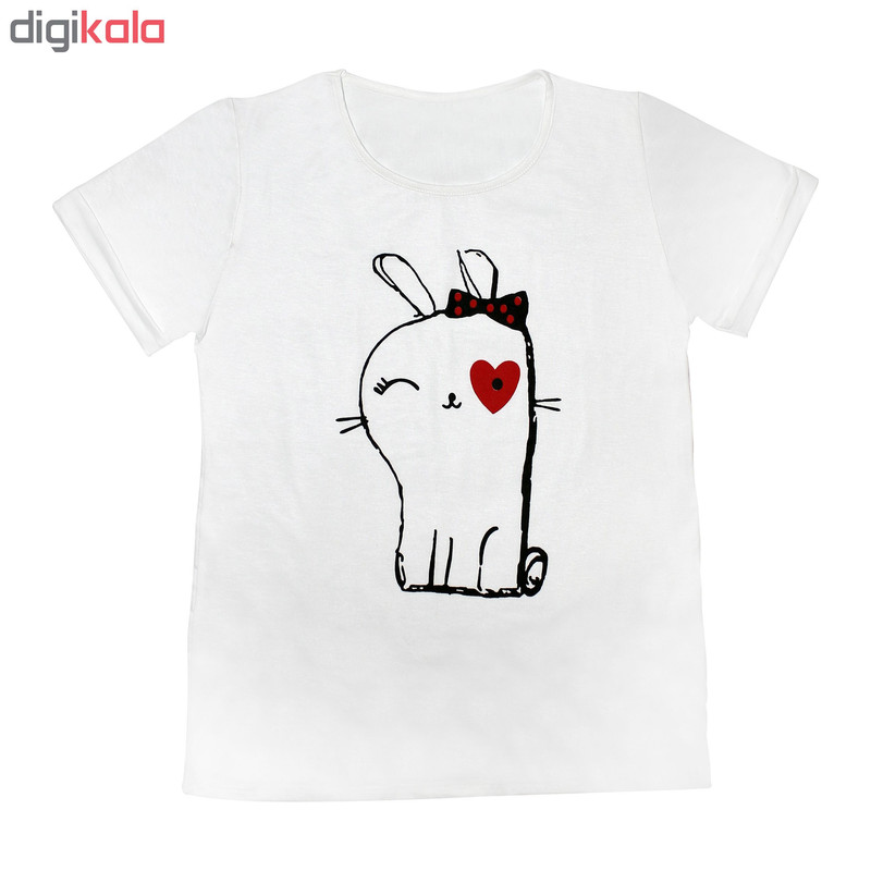 تی شرت زنانه مدل Blink Rabbit کد 1203