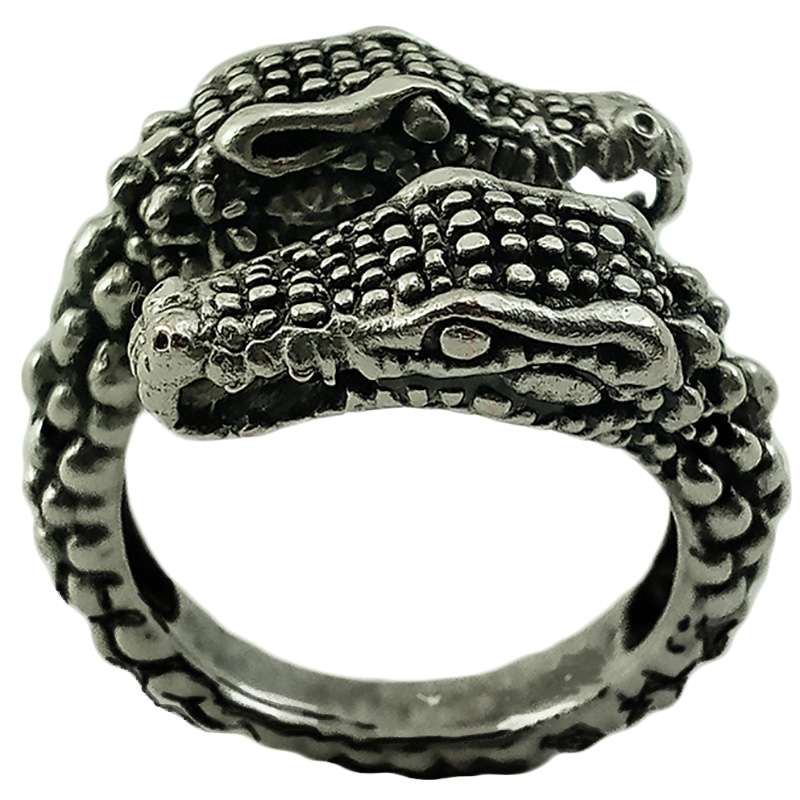 انگشتر مردانه طرح تمساح کد Croco-1