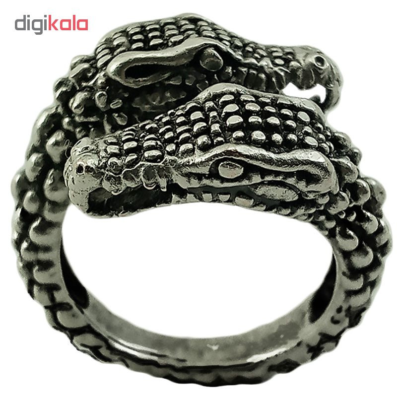 انگشتر مردانه طرح تمساح کد Croco-1