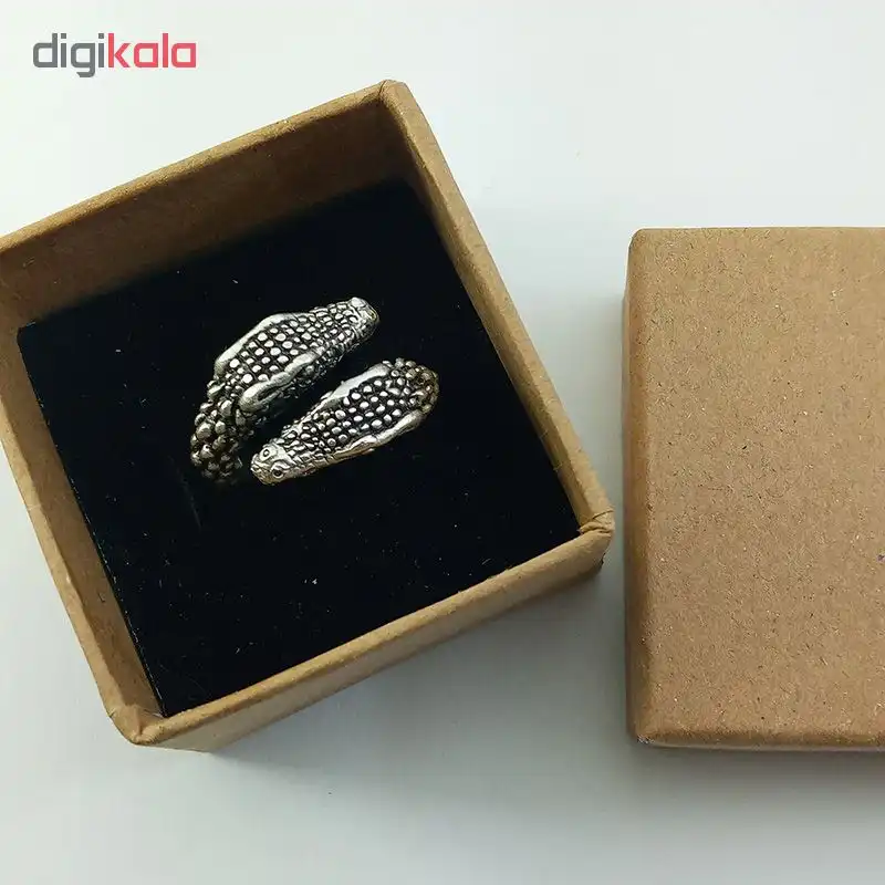 انگشتر مردانه طرح تمساح کد Croco-1