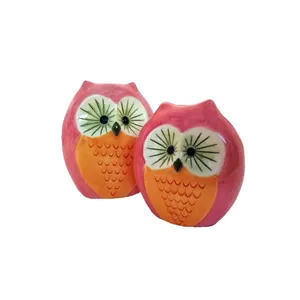 مجسمه هنر ایرانیان طرح جغد بسته دو عددی