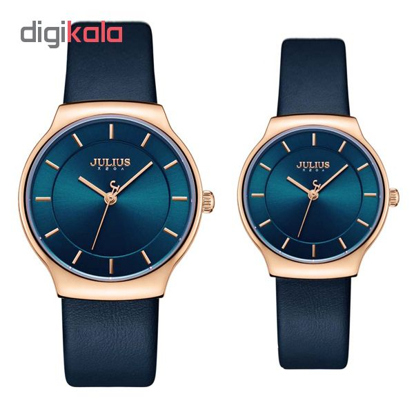 ست ساعت مچی عقربه ای زنانه و مردانه جولیوس مدل JA-1156C