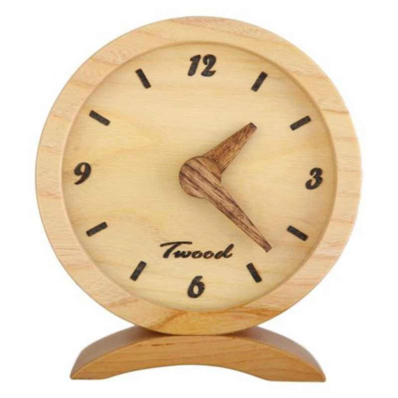 ساعت رومیزی چوبی گالری تی وودسایز بزرگ 154002