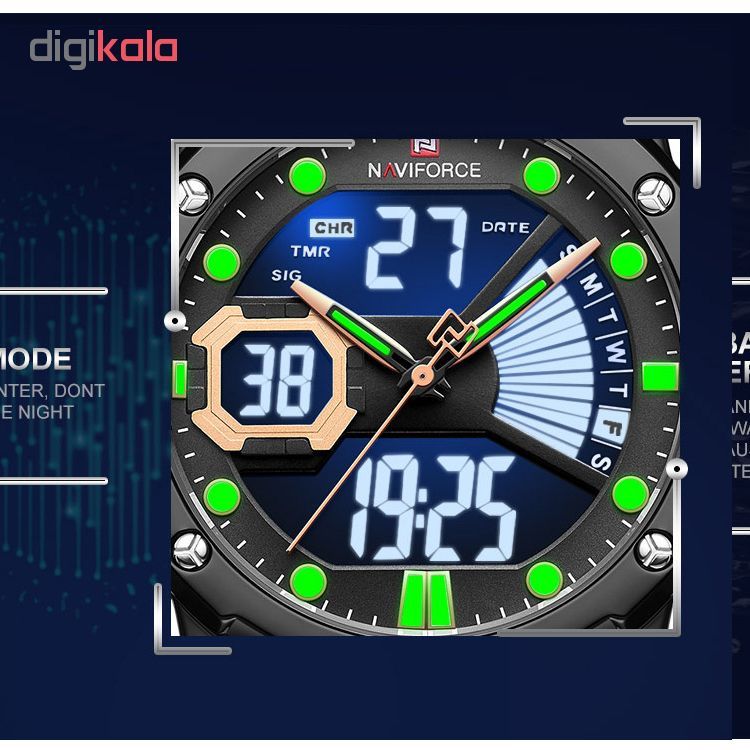 ساعت مچی دیجیتال مردانه نیوی فورس کد NF9172M -  - 4
