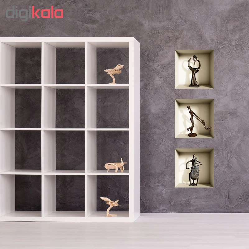 عکس شماره 3 : طاقچه مجازی ویداوین مدل vs09 مجموعه 3 عددی