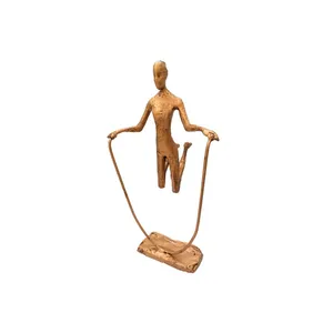 مجسمه فلزی طرح دختر طناب زن کد 05