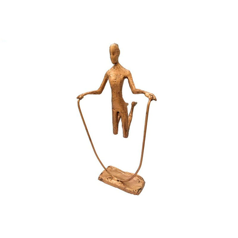مجسمه فلزی طرح دختر طناب زن کد 05