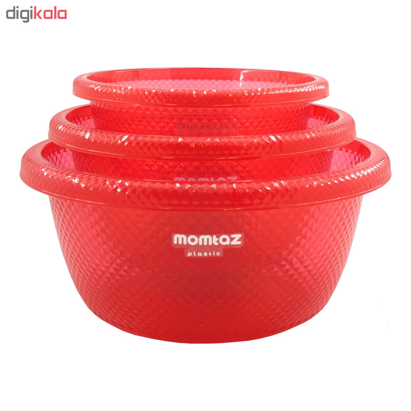 لگن ممتاز پلاستیک مدل الماس مجموعه 3 عددی