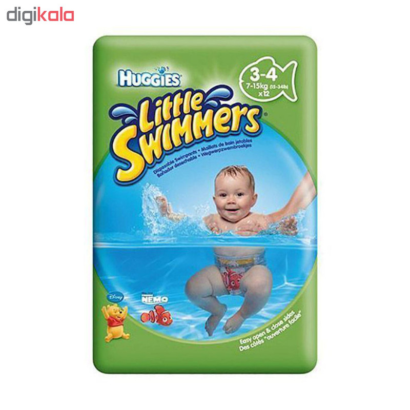 پوشک استخری هاگیز مدل swimmer سایز 3 بسته 12 عددی