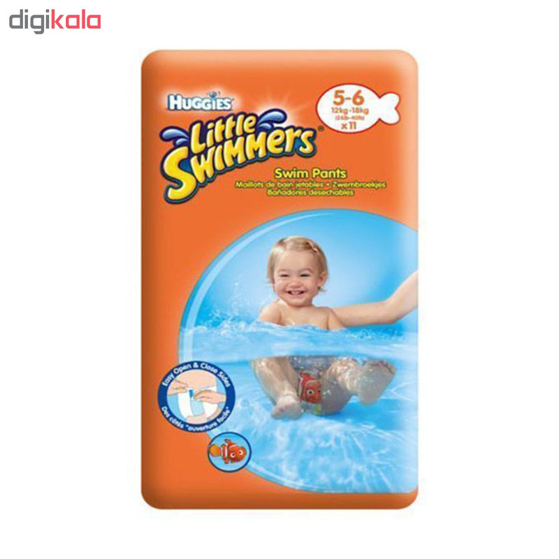 پوشک استخری هاگیز مدل little swimmer سایز 5 بسته 11 عددی
