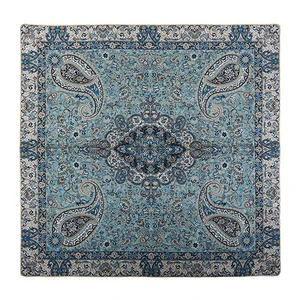 رومیزی ترمه حسینی طرح سالار سایز 100 × 100 سانتی‌متر