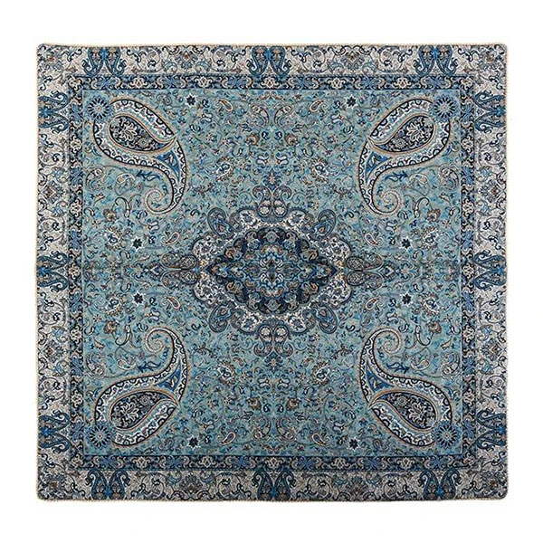 رومیزی ترمه حسینی طرح سالار سایز 100 × 100 سانتی‌متر