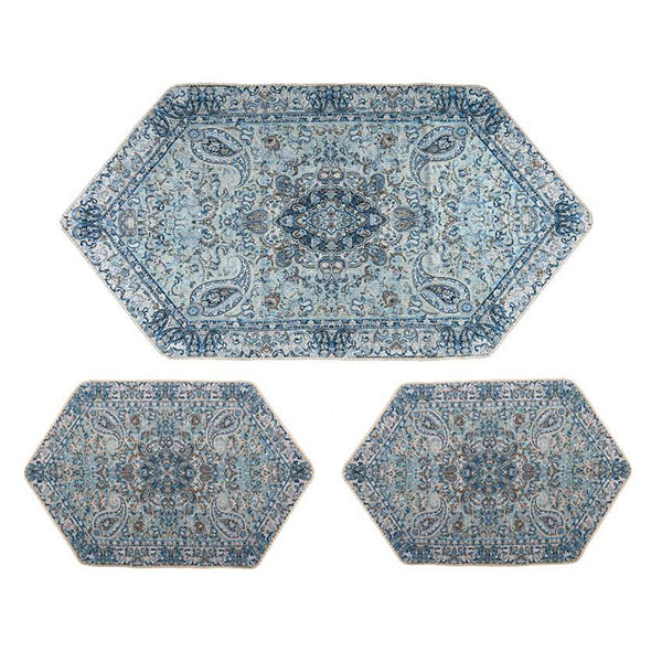ست 3 تکه رومیزی ترمه طرح سالار کد 05-03 